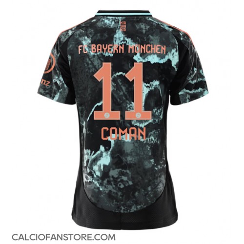 Maglia Calcio Bayern Munich Kingsley Coman #11 Seconda Divisa Donna 2024-25 Manica Corta